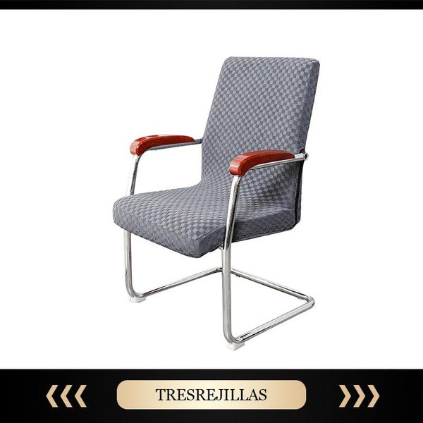 

chair covers soft square jacquard office cover computer elastic armchair slipcovers stretch thickened seat arm