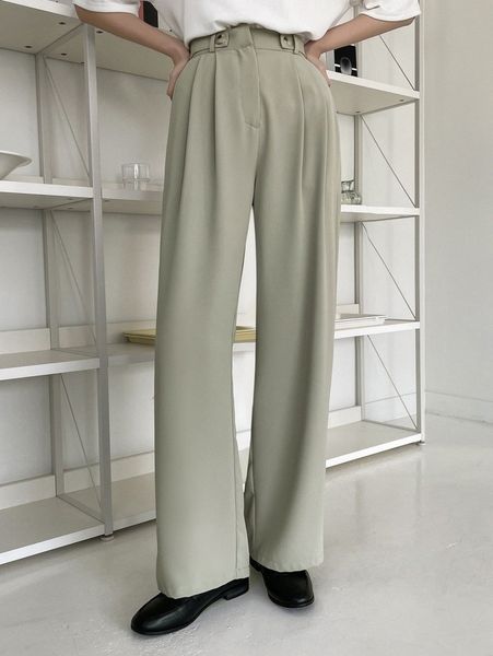 

dazy high waist plicated detail pants h7so#, Black;white