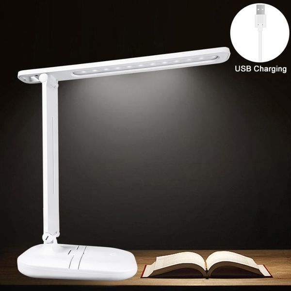 

book lights rechargeable usb led light folding touch on/off 3 levels dimmable reading lamp for bed diy luminaria beside table lamps