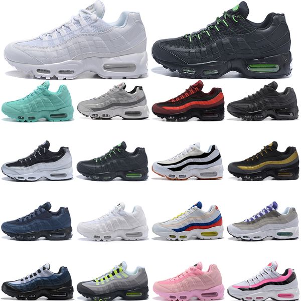 

new fashion mx 95 running shoes mens womens ultramarine what the white black yellow solar red rose pink suede patch og neon navy blue grape