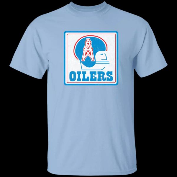 

Oilers, Houston, Football, Texas, Distressed, Texans, Throwback, Retro, T-shir, White;black
