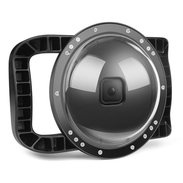 

inch surface lens hood dome port diving mask waterproof dive case cover for 8 lighting & studio accessories