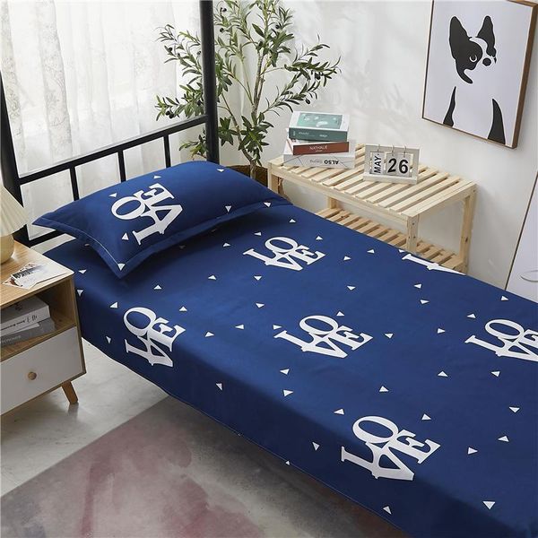 

sheets & sets bed linen single/double sheet king size letter printing flat bedroom 100% polyester adults