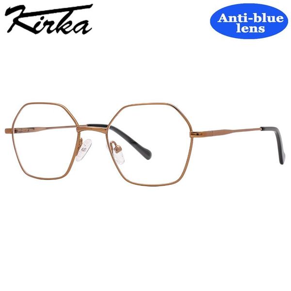 

fashion sunglasses frames kirka child metal glasses frame geometric full rim brand design for kids prescription eyewear optical, Black