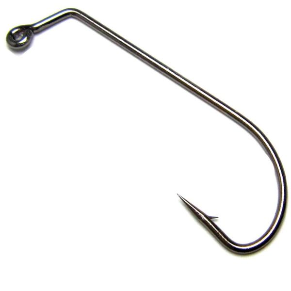

fishing hooks 100pcs jig 2#-6/0# high carbon steel nickel black 60 degree crank jigging barbed sharp fishhook with eye pesca