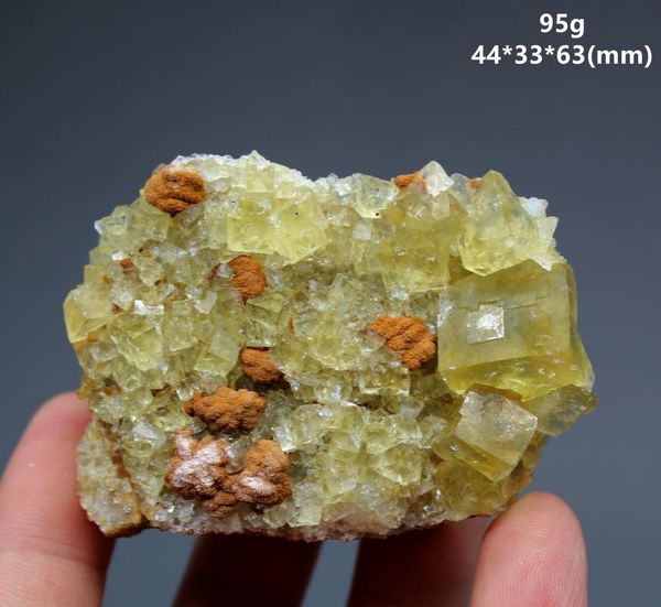 

decorative objects & figurines rare 100% natural yellow fluorite cluster mineral specimens stones and crystals healing crystal