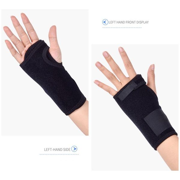 

wrist support sports pads sleep hands cushioning helps with carpal tunnel can be adjusted to relieve and treat pain, Black;red