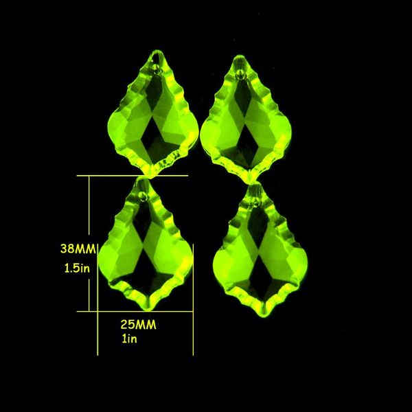 

380pcs/lot ,38mm crystal french mape leaf pendant , chandelier for diy curtain parts