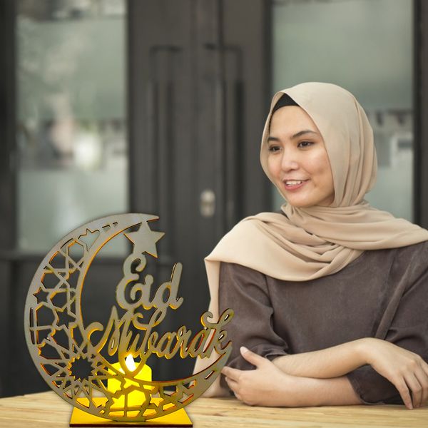 

novelty lighting eid mubarak decorations muslim wooden diy led lamp for home decor