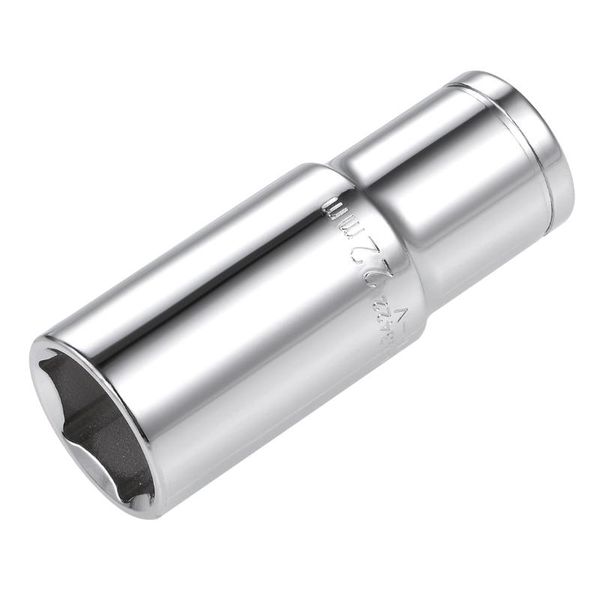 

hand tools uxcell 1/2-inch drive 6 point deep socket 22mm metric steel