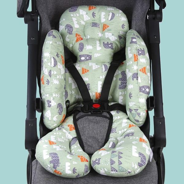 

stroller parts & accessories baby cotton cushion seat cover mat breathable soft car pad pushchair urine liner cartoon mattress cart