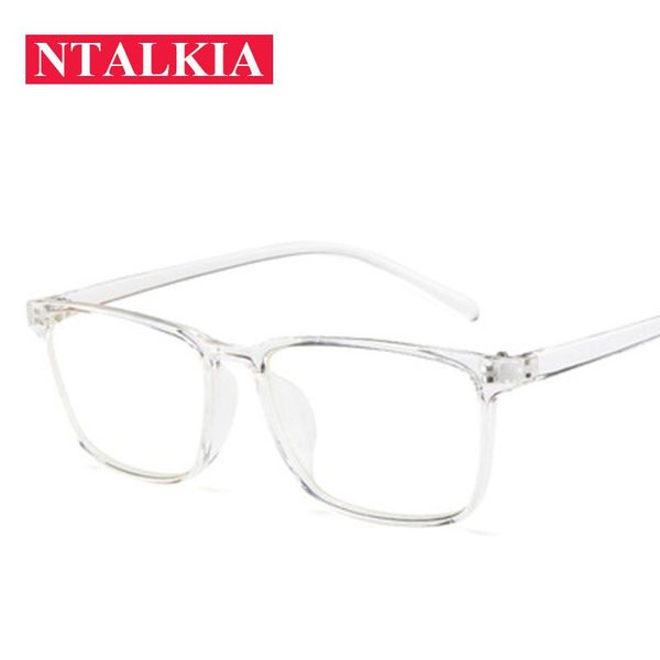 

anti radiation computer glasses frames men women square eye pc optical print woman transparent fashion sunglasses, Black