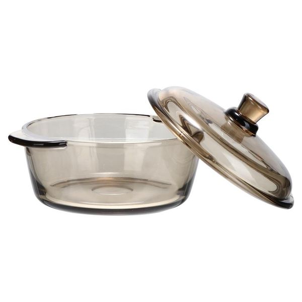 

storage bottles & jars 1pc kitchen glass bowl dual-handle food multipurpose