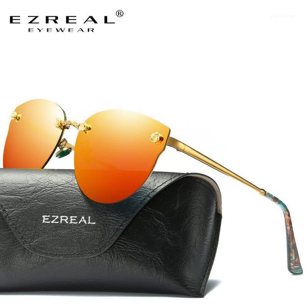 

sunglasses ezreal fashion brand designer women polarized classic shades metal frame luxury 382, White;black