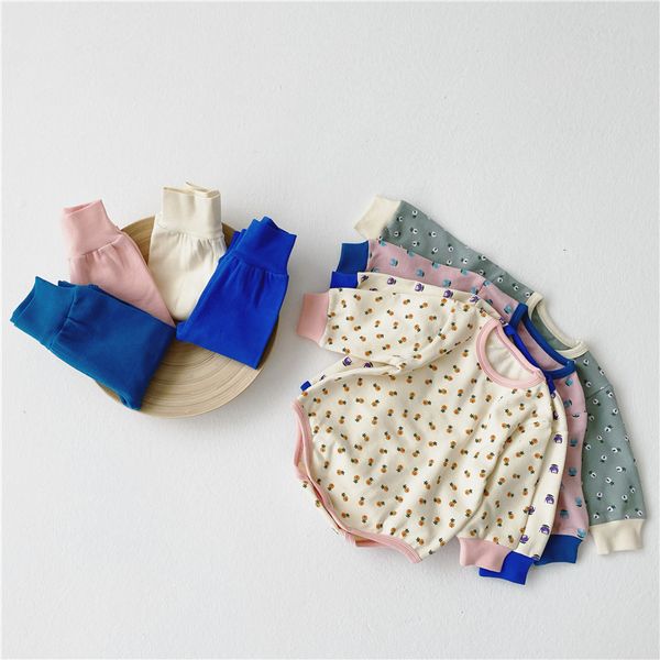 

spring and autumn baby leisure baby rompers high waist leggings three-piece hooded, Blue