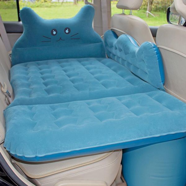 

other interior accessories bymaocar car inflatable bed multifunctional travel 80*135cm mattress pvc+ flocking cushion