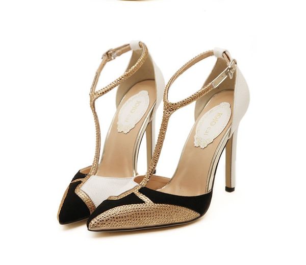 

women summer sandals 11cm high heel dress shoes slip on open toe casual outdoor slippers narrow slides, Black