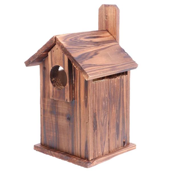 

bird cages 1pc outdoor wooden birdcage decoration feeding cage decorative nest