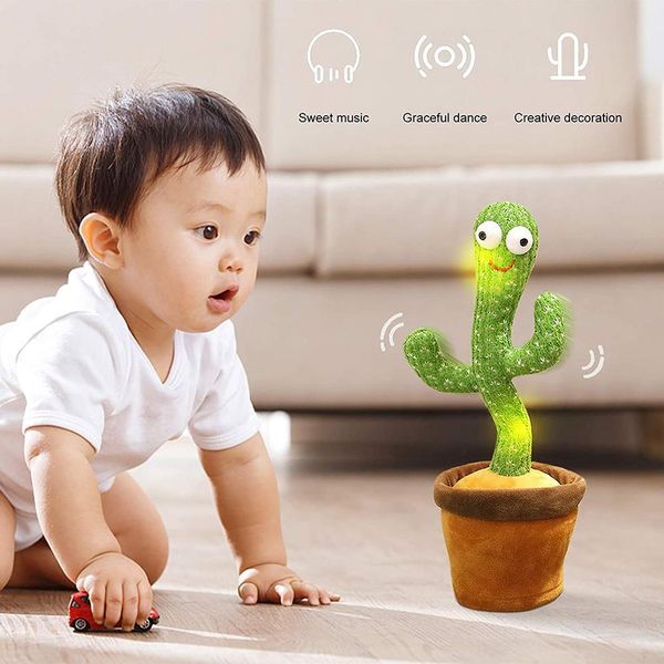 

dancing cactus toys 120 songs speak electronic plush toy singing dancer music gifts