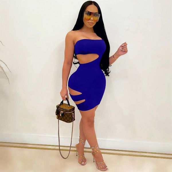 

casual dresses summer clothes hole breast wrap style dress birthday party for women night club outfits streetwear y2k wholesale, Black;gray