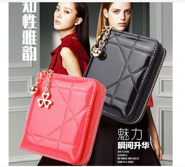 

da9 men's and women's brand designer wallet fashion clutch bag, Red;black