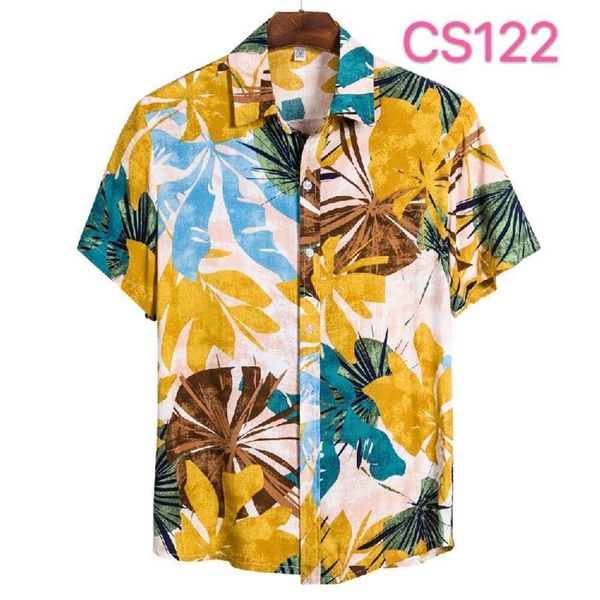 

men's casual shirts ethnic printed shirt, hawaiian retro short sleeve street clothes, loose linen cotton button summer, White;black