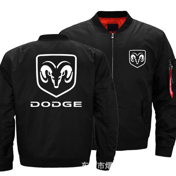

men's jackets autumn winter flight jacket dodge logo coat mens womens warm casual zipper baseball clothing harajuku, Black;brown