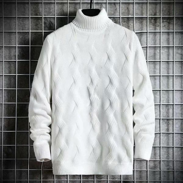 

men's sweaters men sweater solid color twist pattern autumn winter knitted korean style pullover thick pure, White;black