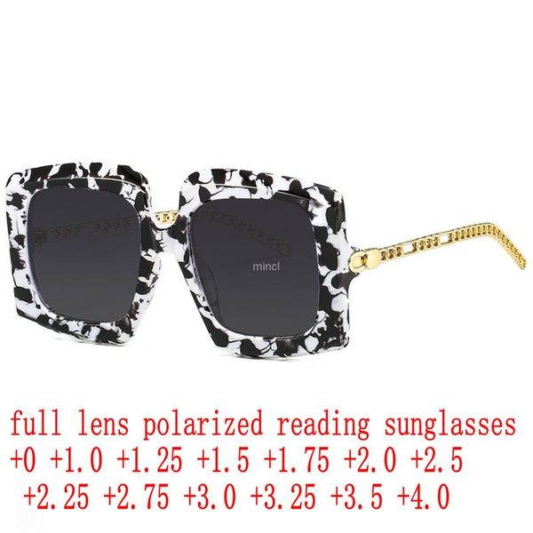 

sunglasses full lens polarized reading with uv protection for women outdoor oversized square readers hyperopia presbyopia nx, White;black