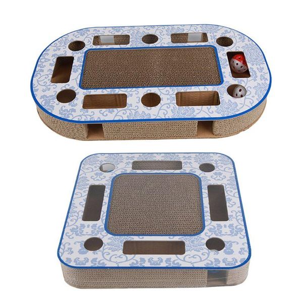 

cat toys scratcher interactive kitten toy scratch corrugated cardboard with balls m0xd