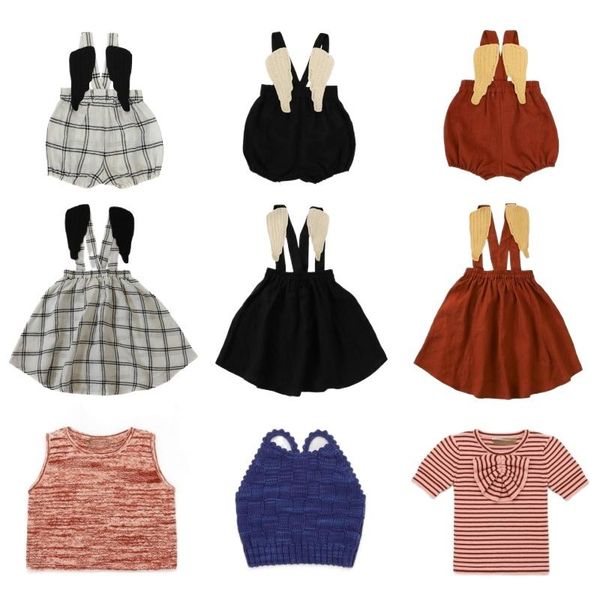 

jumpsuits girls' shorts 2021 summer little fairy back stitching wings sling bag fart pants baby boy treasure jumpsuit girl dress, Blue