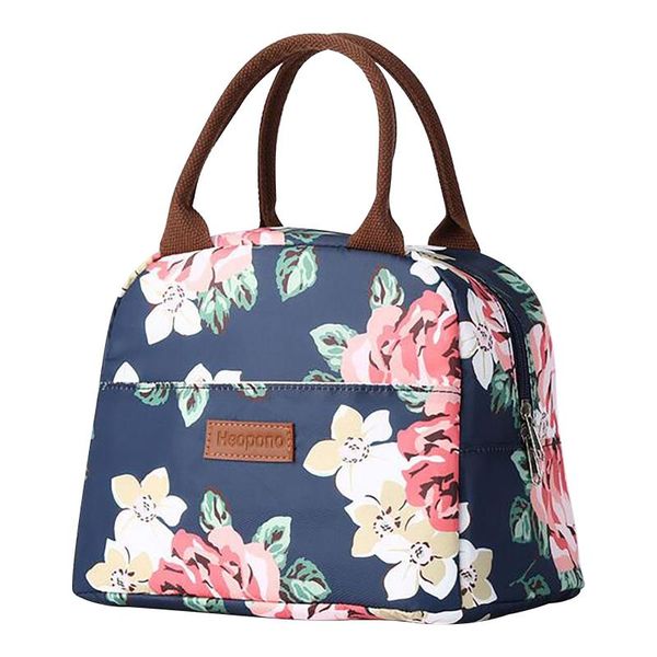 

storage bags waterproof oxford cloth lunch bag picnic cartoon printed insulated thermal cooler food box supply