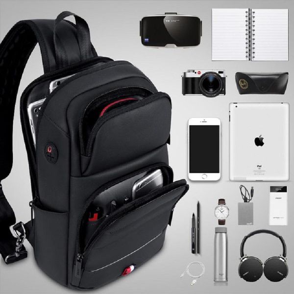 

backpack anti-theft crossbody bags for men usb 3.0 high capacity waterproof chest bag business casual teens travel shoulder