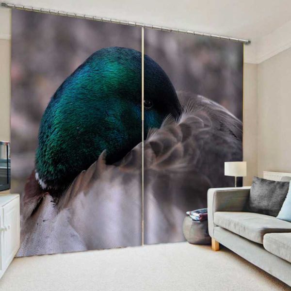 

curtain & drapes modern printing animal design curtains for living room bedroom 3d art window