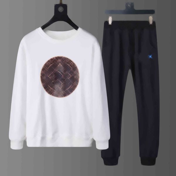 

21fw fashion men tracksuit letter pattern print women tracksuits casual outdoor mens sportswear two pieces suit, Gray
