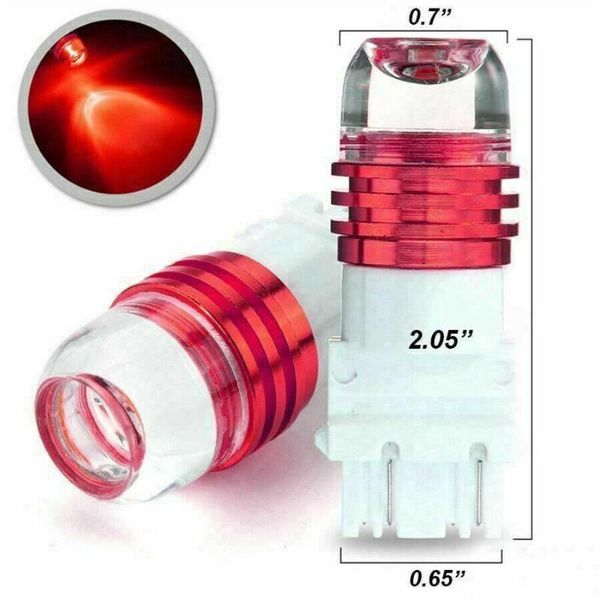 

2pcs 1000k 3157 led strobe light bulb canbus flash scar brake tail red exterior accessories emergency lights