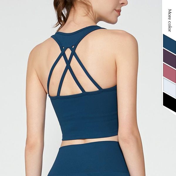 

summer hollow out underwear nylon fitness athletic vest gym shirt sport running workout yoga bra tank for women w023 outfit