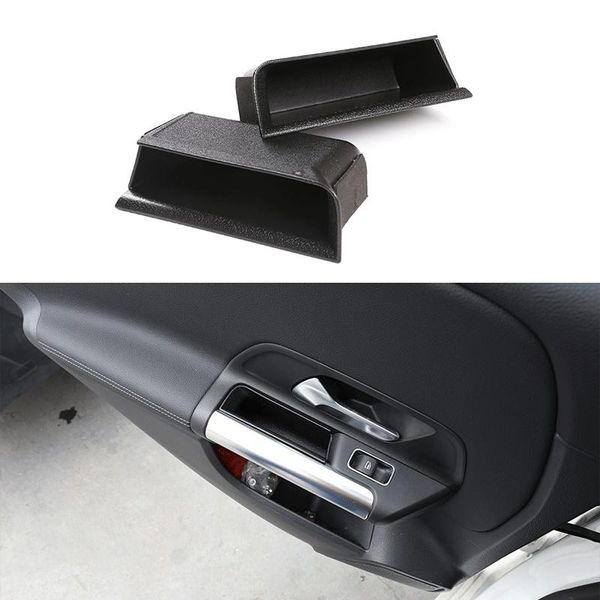 

car organizer 2pcs abs black rear door handle storage box for - b glb class w247 x247 2021 interior accessories