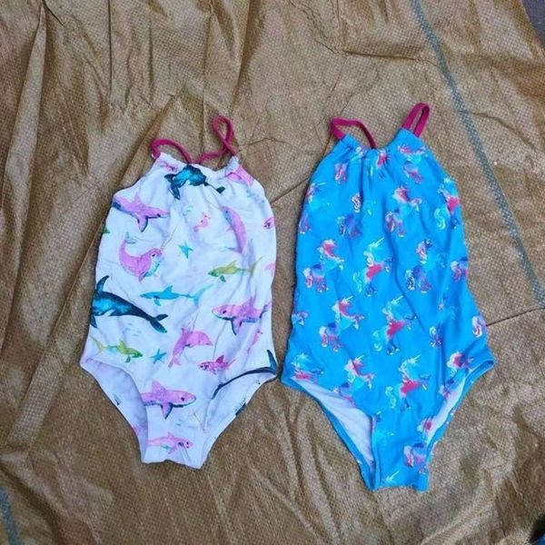 

girls' one piece swimsuit, Blue