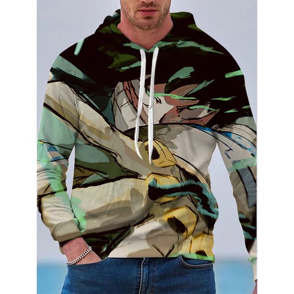 

my hero academia finger pattern men is a 3d printed hoodie visual impact party punk goth round neck sweatshirt hoodie, Black