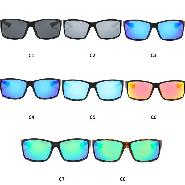 

classic polarized sunglasses men mens sun glasses in usa goggles true color film lens big frame square sunshades sports motorcycle sea fishi, White;black