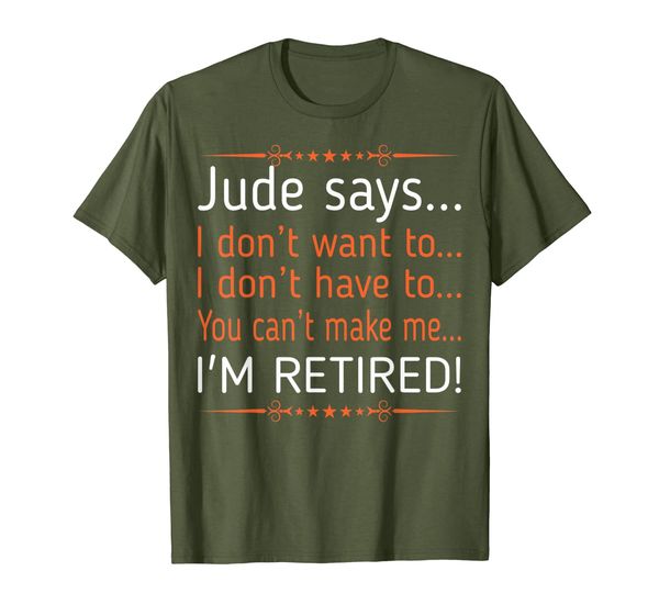 

Mens Jude I Dont Want To I Dont Have To Retired Tshirt, Mainly pictures