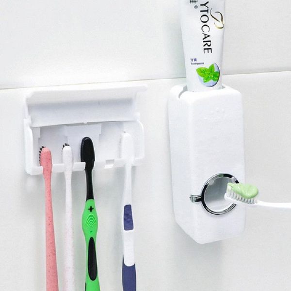 

toothbrush holders automatic toothpaste squeezer holder set storage seamless hook