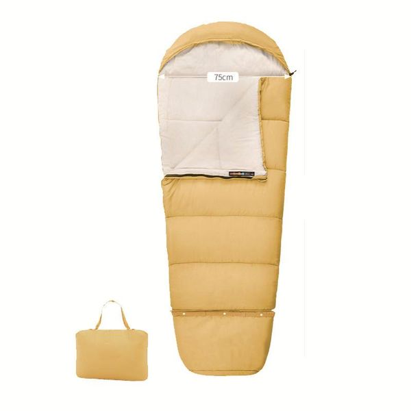 

sleeping bags outdoor travel camping warm sleep envelope children camp equipment ultralight waterproof imitation feather cotton lazy bag