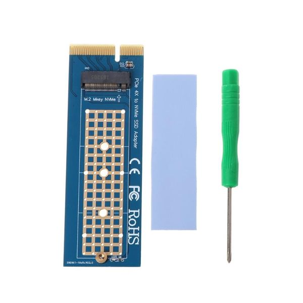 

computer cables & connectors m.2 m key to pci express expansion card converter pcie 3.0 4x nvme ssd adapter for deskpc 2230 2242 2260 22
