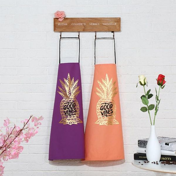 

aprons kitchen apron for women chef working cooking love painted design bib waterproof oil proof dust cute protector