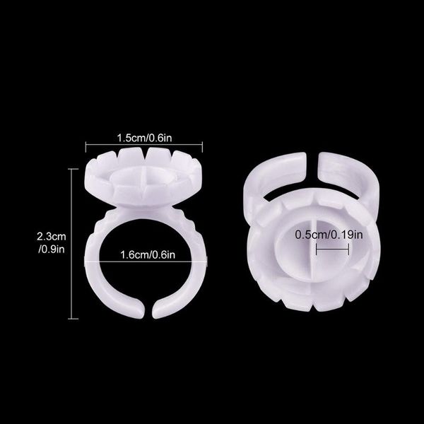 

eyebrow tools & stencils y1uf 100pcs disposable eyelashes extension glue rings holder volume lashes blooming cups lash extensions