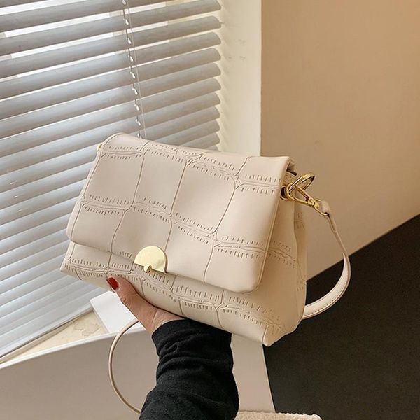 

evening bags luxury designer female shoulder 2021 korean simple fashion ladies leather beach women's messenger crossbody bag