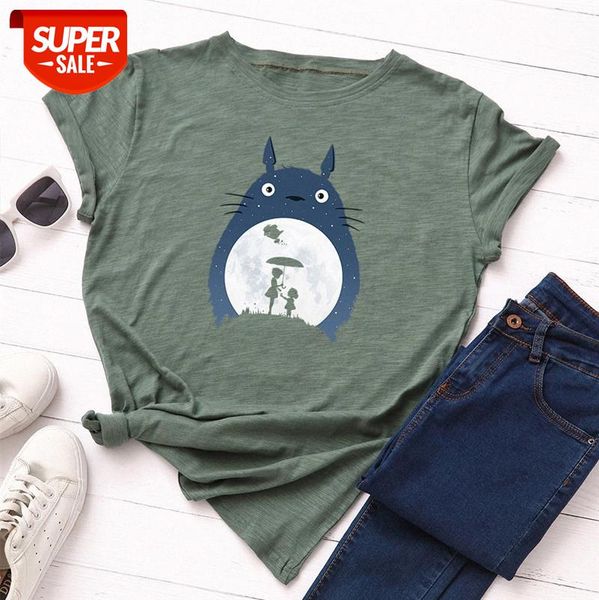 

women's loose round neck short-sleeved cotton t-shirt t171 #mn8j, White