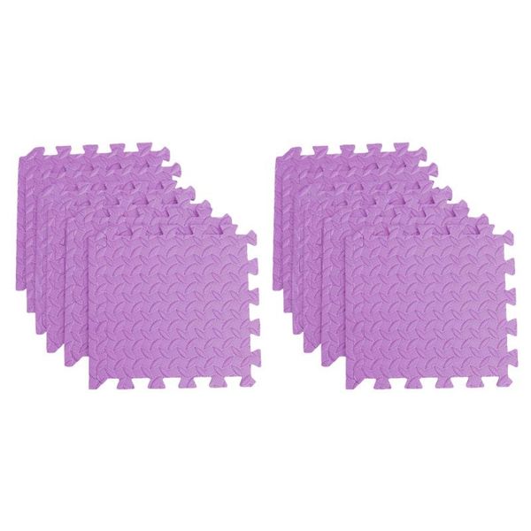

30*30cm eva leaf grain floor sport protection gym mat non-slip soft foam splicing rugs thicken room workout yoga mats
